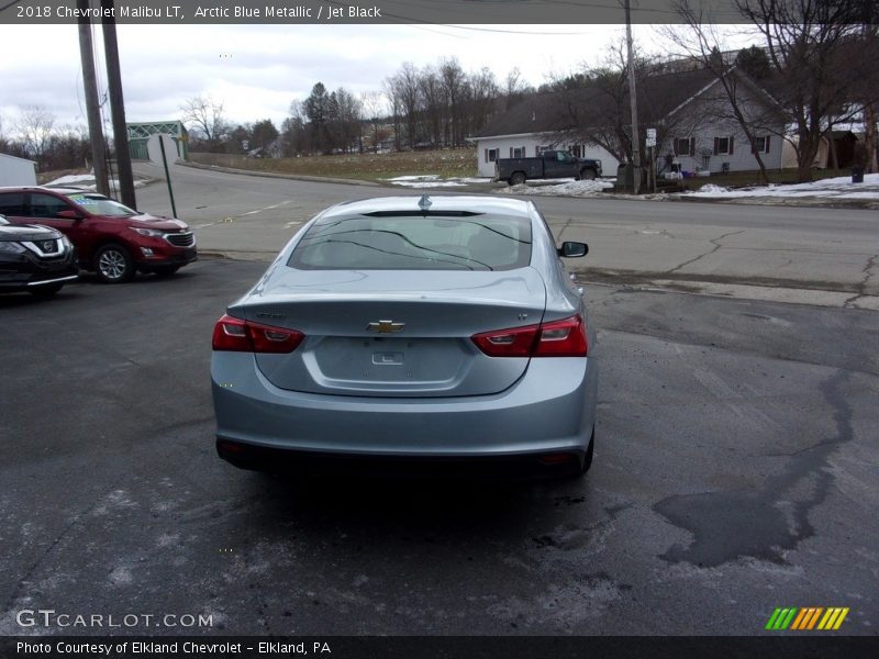 Arctic Blue Metallic / Jet Black 2018 Chevrolet Malibu LT