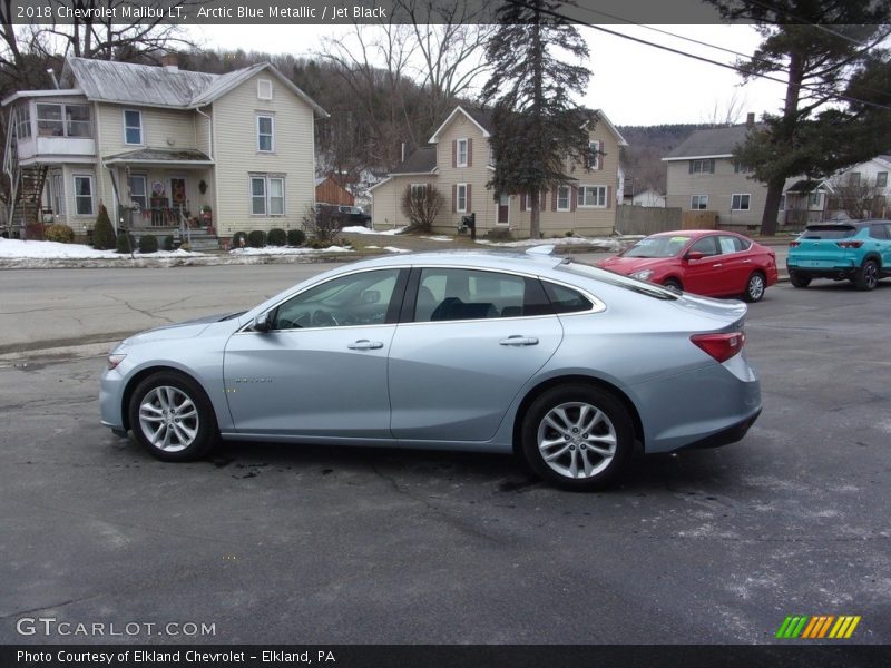 Arctic Blue Metallic / Jet Black 2018 Chevrolet Malibu LT