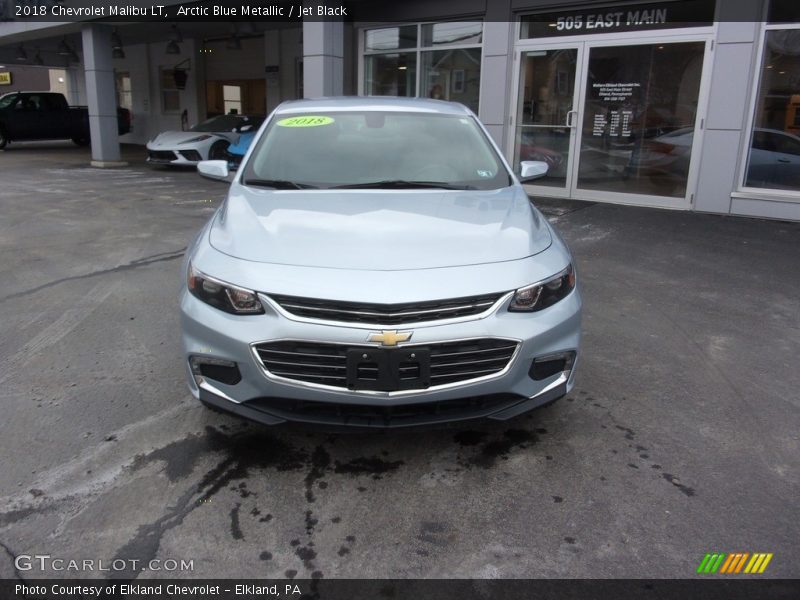 Arctic Blue Metallic / Jet Black 2018 Chevrolet Malibu LT