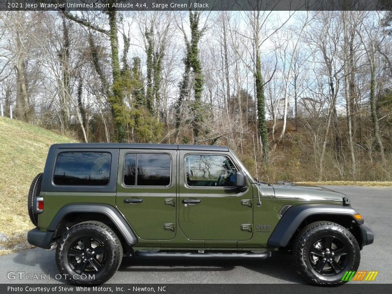 Sarge Green / Black 2021 Jeep Wrangler Unlimited Sport Altitude 4x4