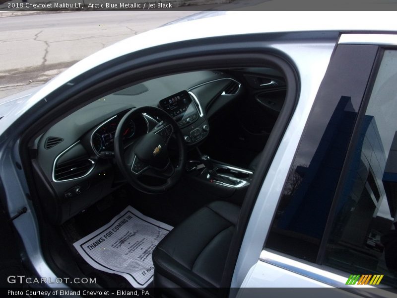 Arctic Blue Metallic / Jet Black 2018 Chevrolet Malibu LT