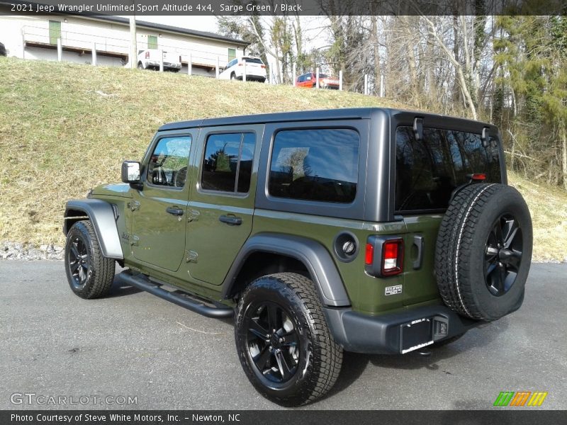 Sarge Green / Black 2021 Jeep Wrangler Unlimited Sport Altitude 4x4