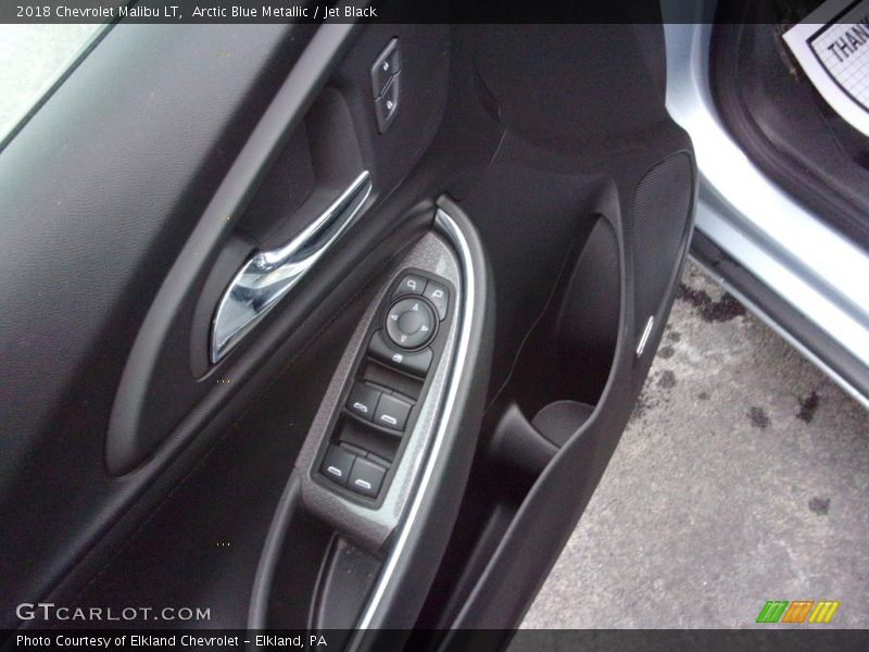 Arctic Blue Metallic / Jet Black 2018 Chevrolet Malibu LT