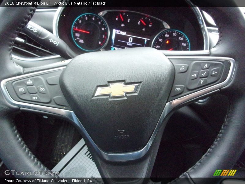 Arctic Blue Metallic / Jet Black 2018 Chevrolet Malibu LT