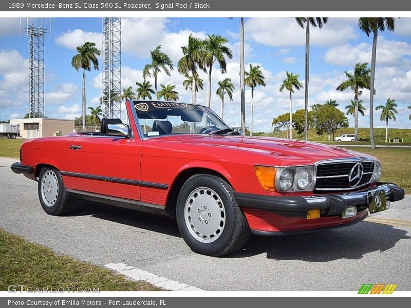 Front 3/4 View of 1989 SL Class 560 SL Roadster