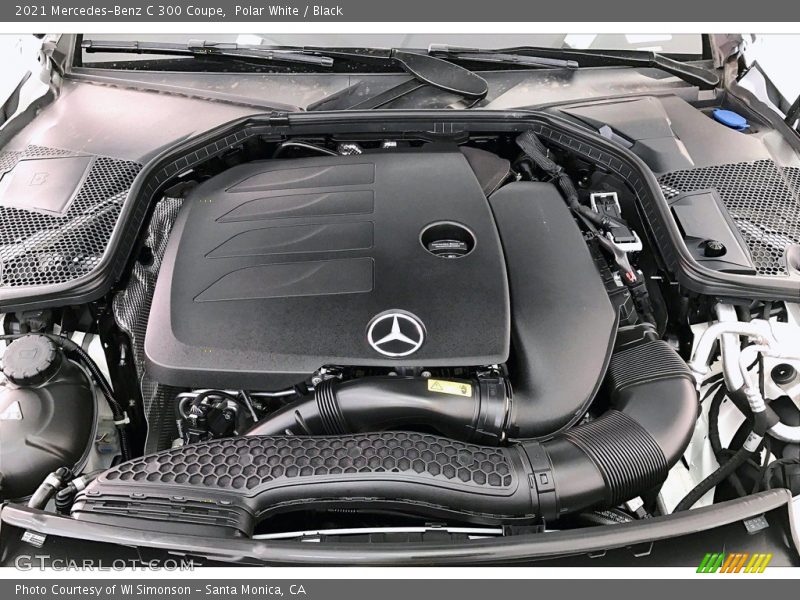 Polar White / Black 2021 Mercedes-Benz C 300 Coupe