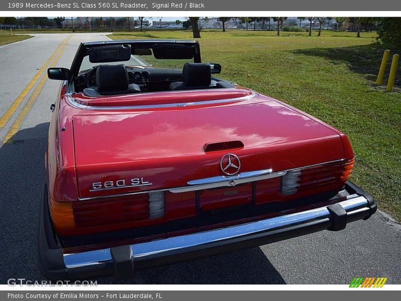 Signal Red / Black 1989 Mercedes-Benz SL Class 560 SL Roadster