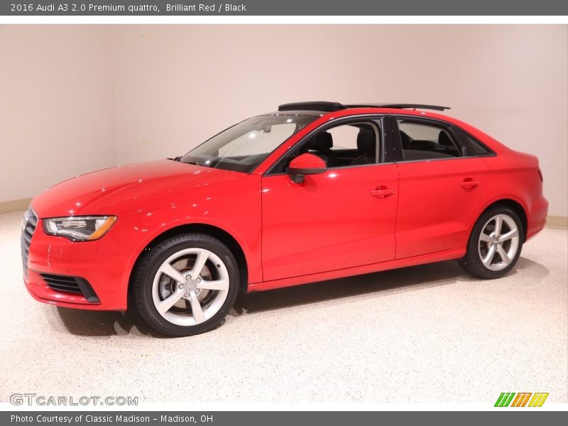 Brilliant Red / Black 2016 Audi A3 2.0 Premium quattro