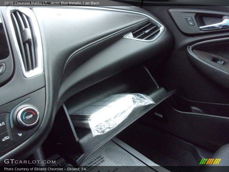 Arctic Blue Metallic / Jet Black 2018 Chevrolet Malibu LT