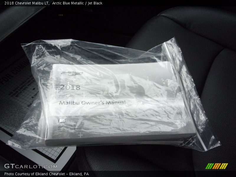 Arctic Blue Metallic / Jet Black 2018 Chevrolet Malibu LT