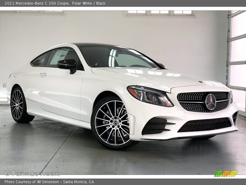 Polar White / Black 2021 Mercedes-Benz C 300 Coupe