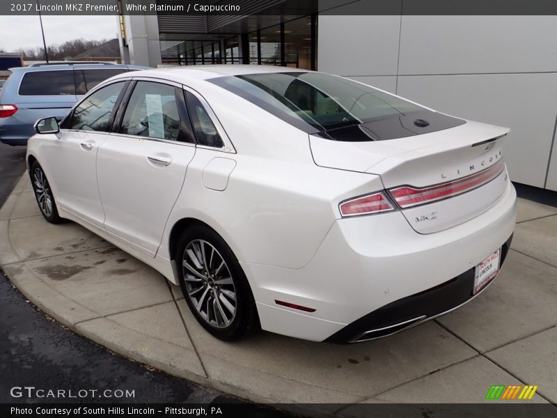White Platinum / Cappuccino 2017 Lincoln MKZ Premier