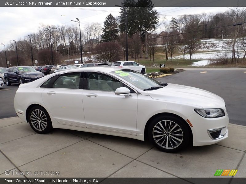 White Platinum / Cappuccino 2017 Lincoln MKZ Premier