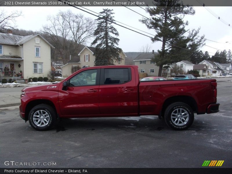 Cherry Red Tintcoat / Jet Black 2021 Chevrolet Silverado 1500 RST Crew Cab 4x4