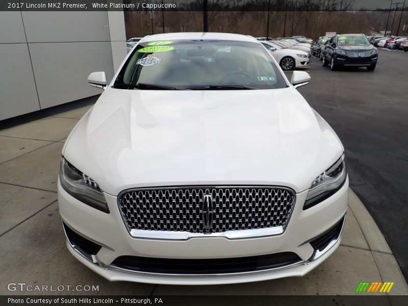 White Platinum / Cappuccino 2017 Lincoln MKZ Premier