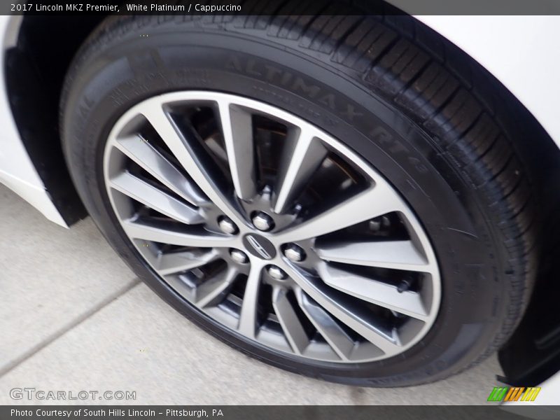 White Platinum / Cappuccino 2017 Lincoln MKZ Premier