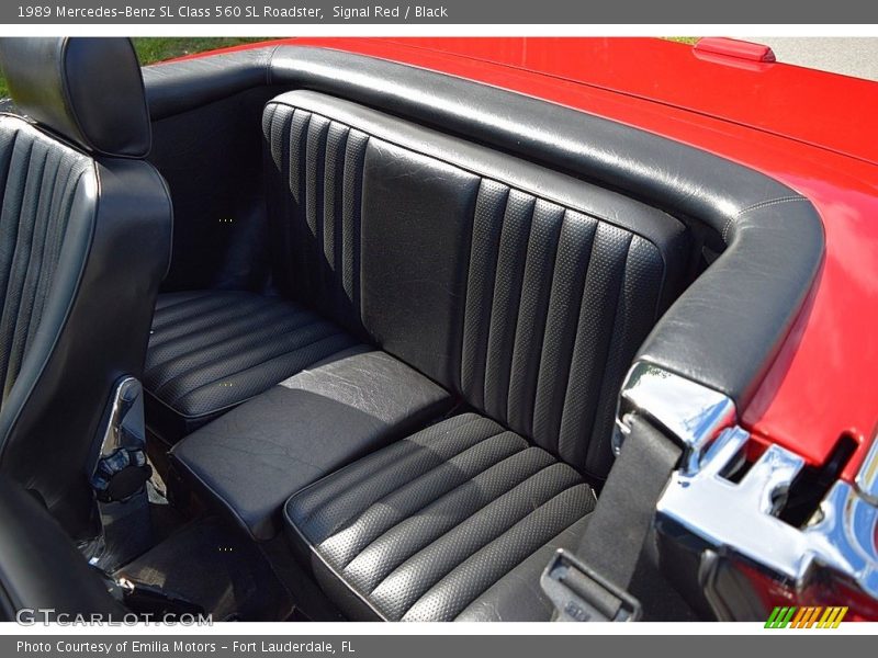 Rear Seat of 1989 SL Class 560 SL Roadster