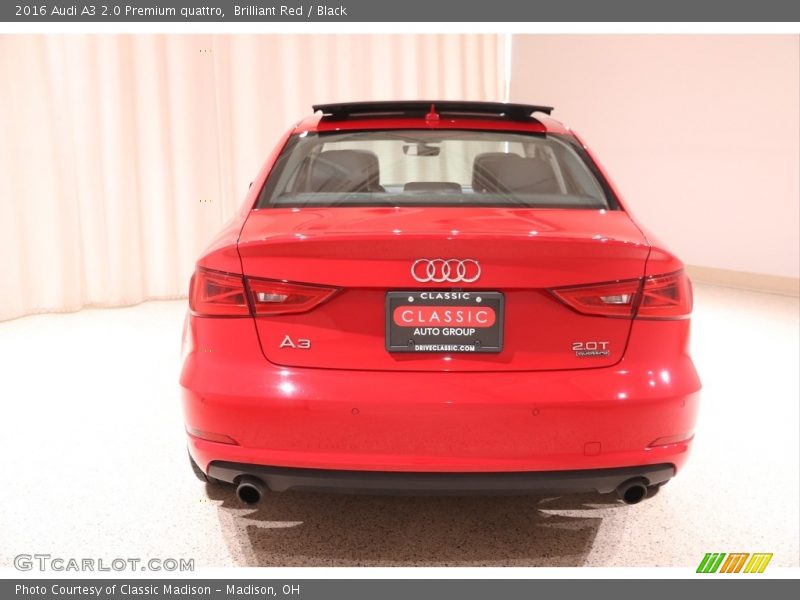 Brilliant Red / Black 2016 Audi A3 2.0 Premium quattro