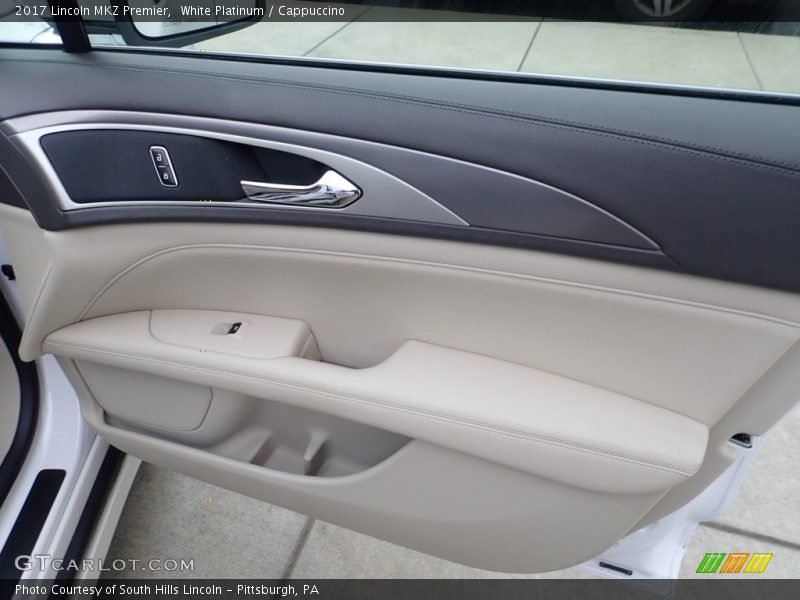 White Platinum / Cappuccino 2017 Lincoln MKZ Premier