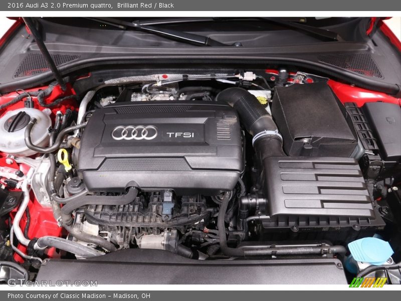 Brilliant Red / Black 2016 Audi A3 2.0 Premium quattro