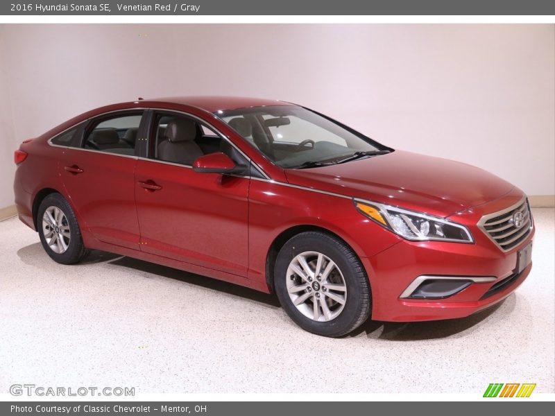 Venetian Red / Gray 2016 Hyundai Sonata SE