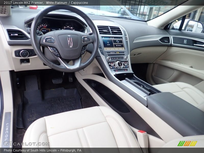 White Platinum / Cappuccino 2017 Lincoln MKZ Premier