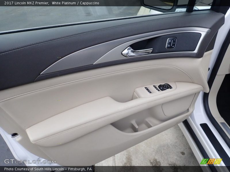 White Platinum / Cappuccino 2017 Lincoln MKZ Premier