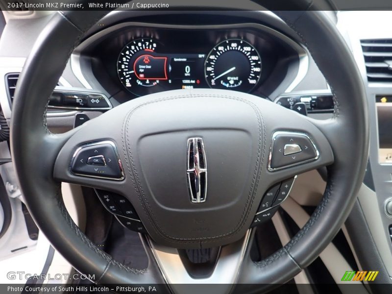 White Platinum / Cappuccino 2017 Lincoln MKZ Premier