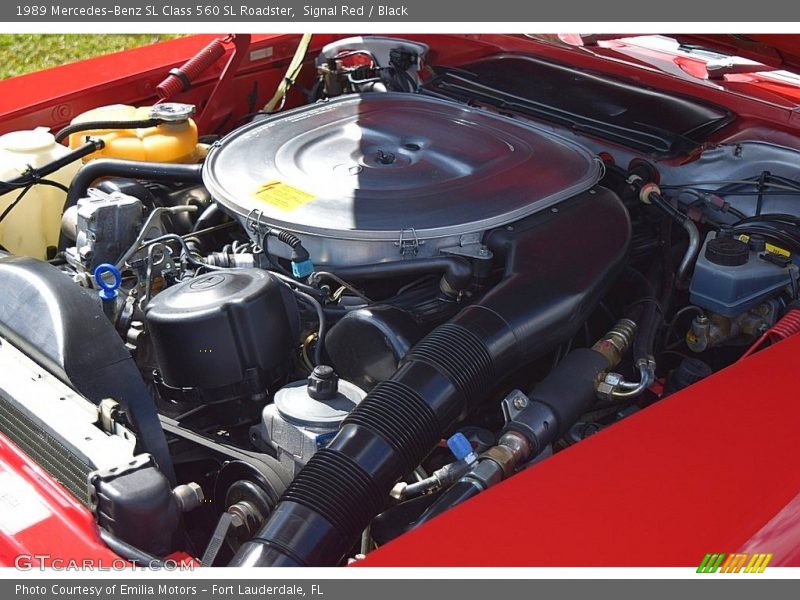 Signal Red / Black 1989 Mercedes-Benz SL Class 560 SL Roadster