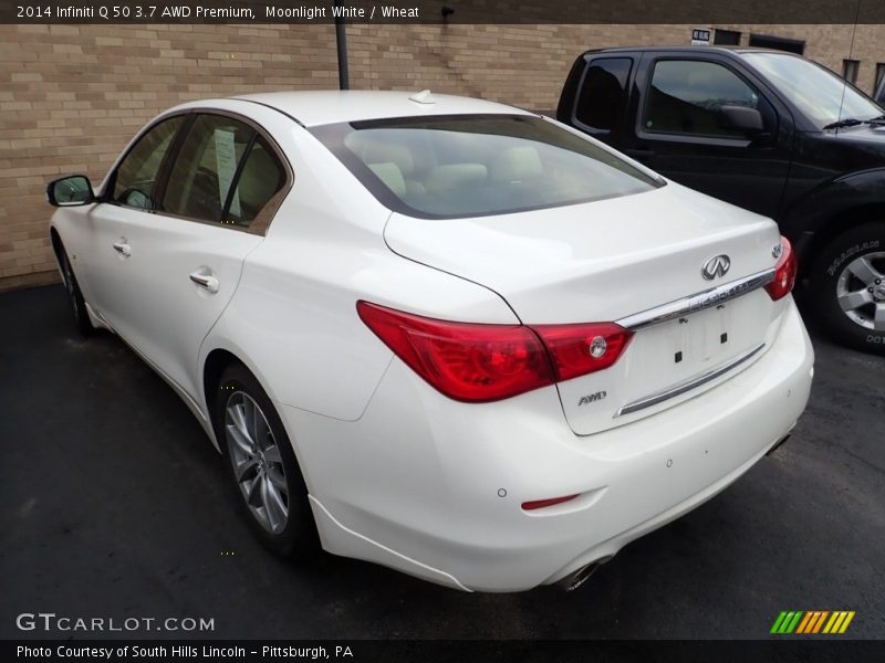 Moonlight White / Wheat 2014 Infiniti Q 50 3.7 AWD Premium