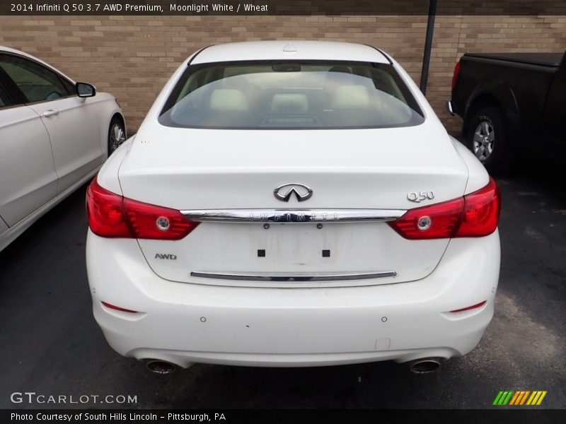 Moonlight White / Wheat 2014 Infiniti Q 50 3.7 AWD Premium