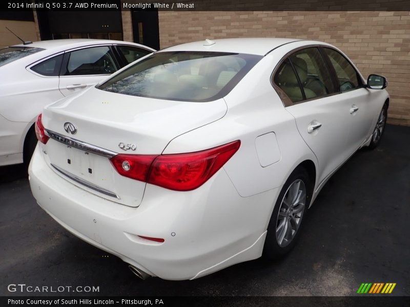 Moonlight White / Wheat 2014 Infiniti Q 50 3.7 AWD Premium