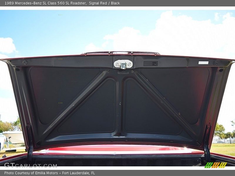  1989 SL Class 560 SL Roadster Trunk