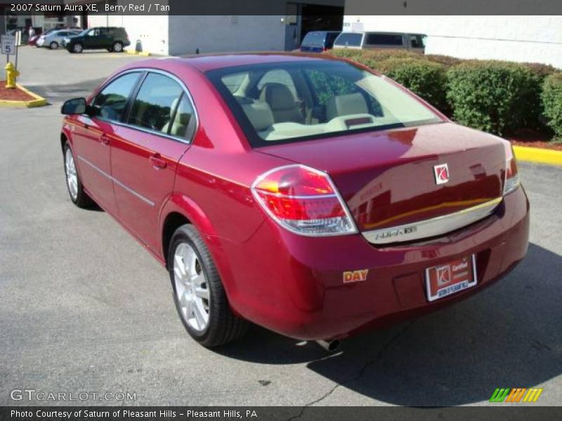 Berry Red / Tan 2007 Saturn Aura XE