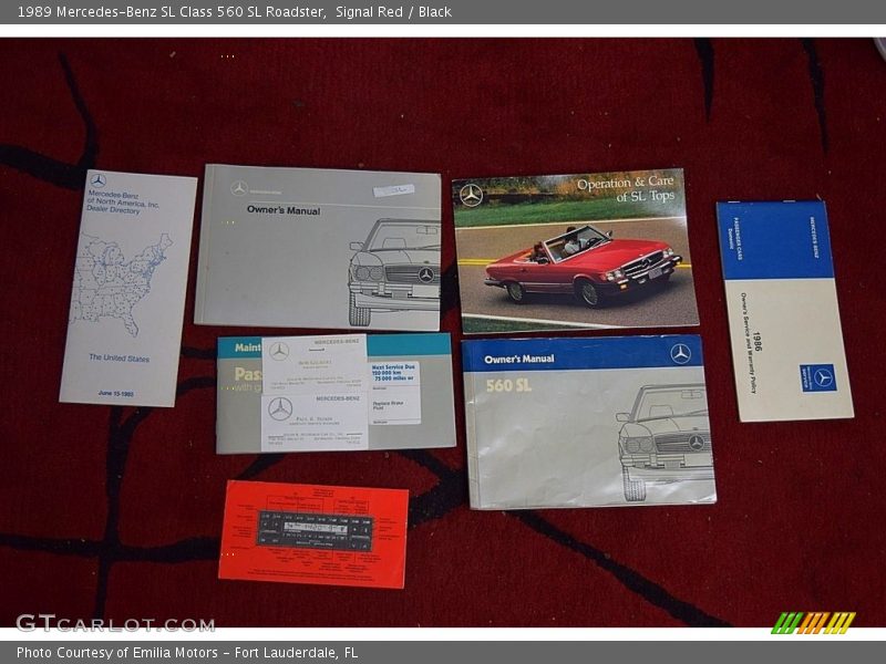 Books/Manuals of 1989 SL Class 560 SL Roadster