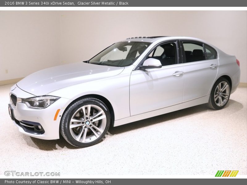 Glacier Silver Metallic / Black 2016 BMW 3 Series 340i xDrive Sedan