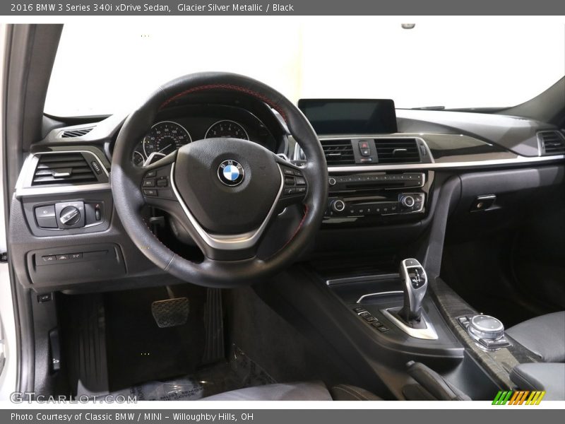 Glacier Silver Metallic / Black 2016 BMW 3 Series 340i xDrive Sedan