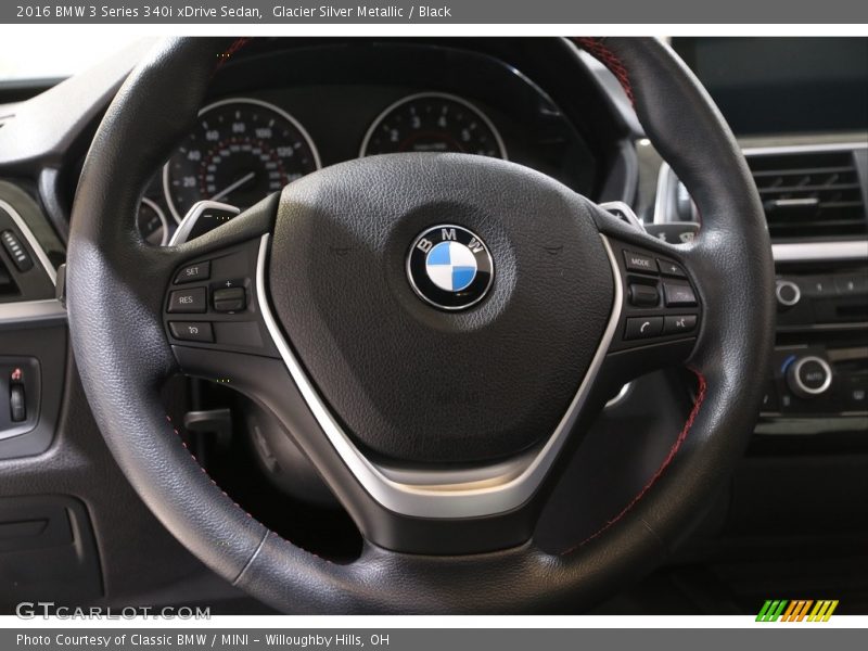 Glacier Silver Metallic / Black 2016 BMW 3 Series 340i xDrive Sedan