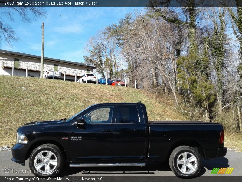 Black / Black 2013 Ram 1500 Sport Quad Cab 4x4