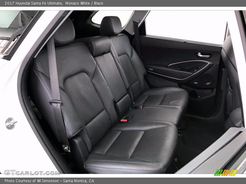 Monaco White / Black 2017 Hyundai Santa Fe Ultimate