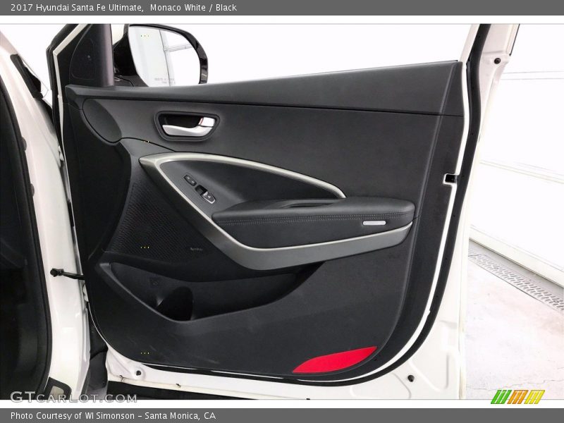 Monaco White / Black 2017 Hyundai Santa Fe Ultimate