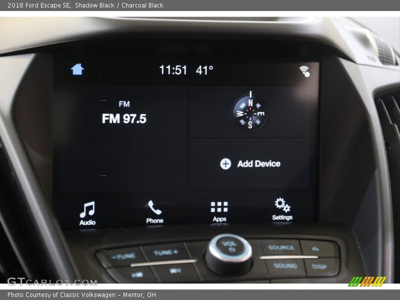 Shadow Black / Charcoal Black 2018 Ford Escape SE