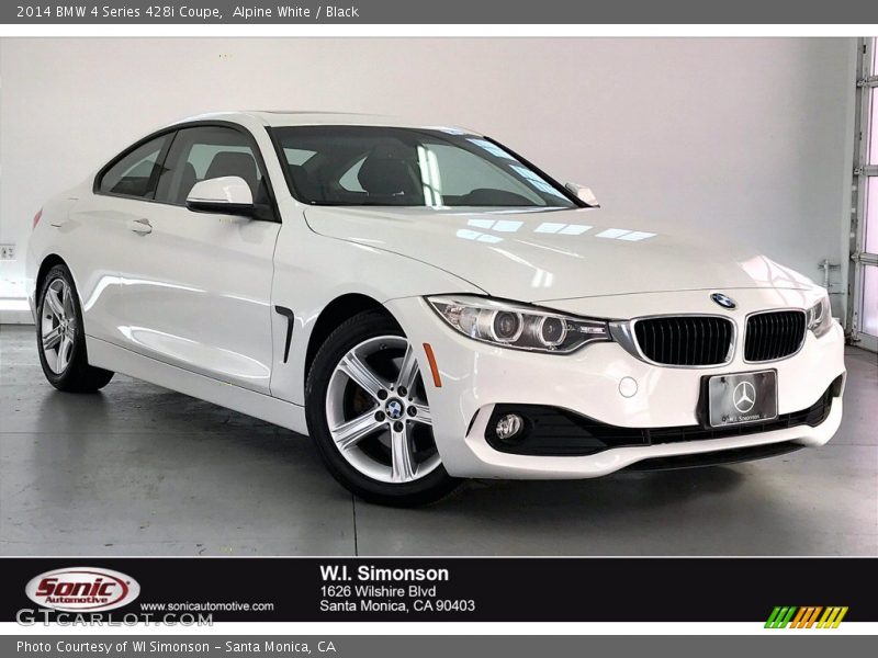 Alpine White / Black 2014 BMW 4 Series 428i Coupe