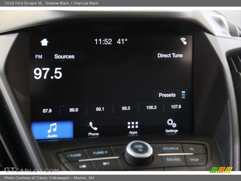 Shadow Black / Charcoal Black 2018 Ford Escape SE