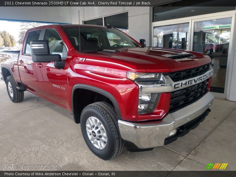 Cherry Red Tintcoat / Jet Black 2021 Chevrolet Silverado 2500HD LT Crew Cab 4x4