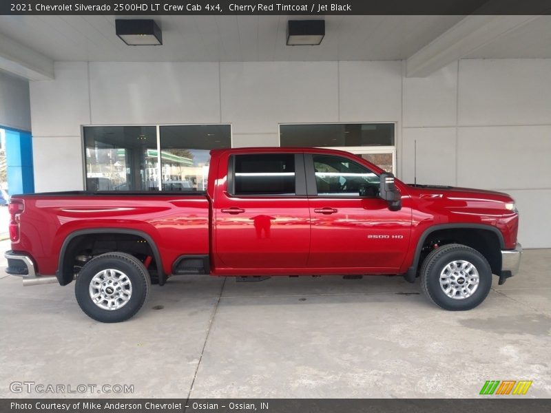 Cherry Red Tintcoat / Jet Black 2021 Chevrolet Silverado 2500HD LT Crew Cab 4x4