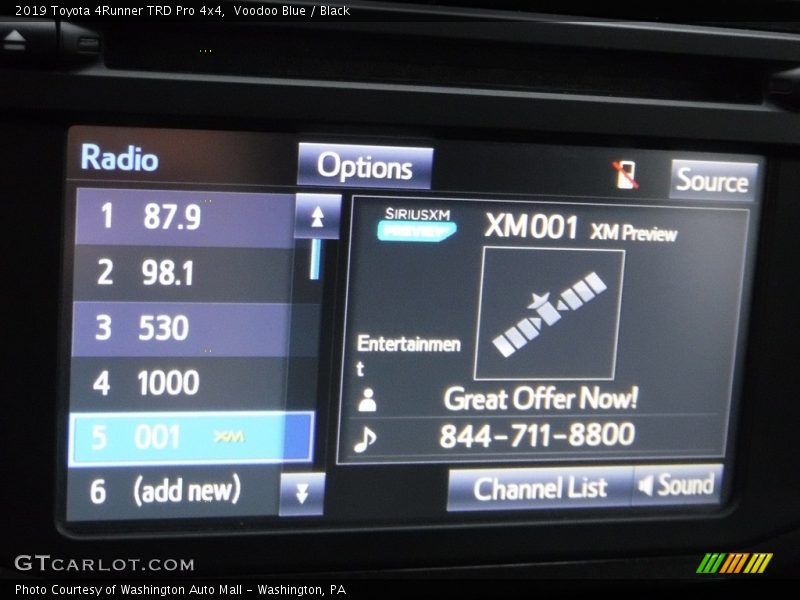 Voodoo Blue / Black 2019 Toyota 4Runner TRD Pro 4x4