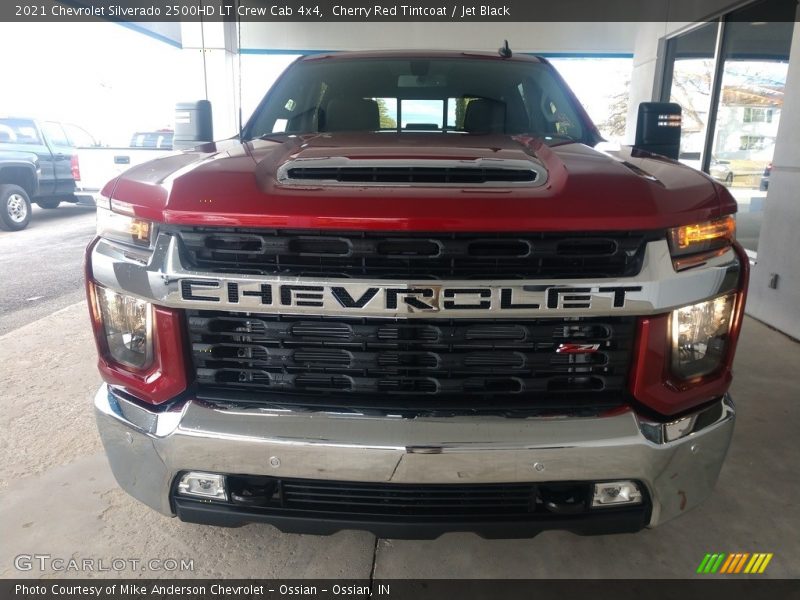 Cherry Red Tintcoat / Jet Black 2021 Chevrolet Silverado 2500HD LT Crew Cab 4x4