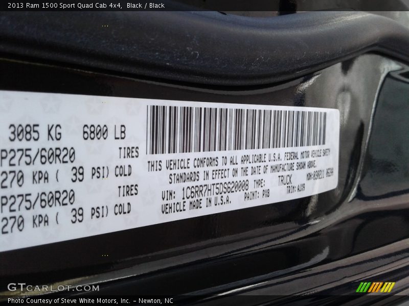Black / Black 2013 Ram 1500 Sport Quad Cab 4x4