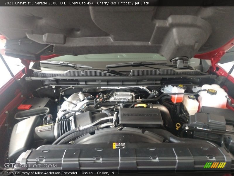 Cherry Red Tintcoat / Jet Black 2021 Chevrolet Silverado 2500HD LT Crew Cab 4x4